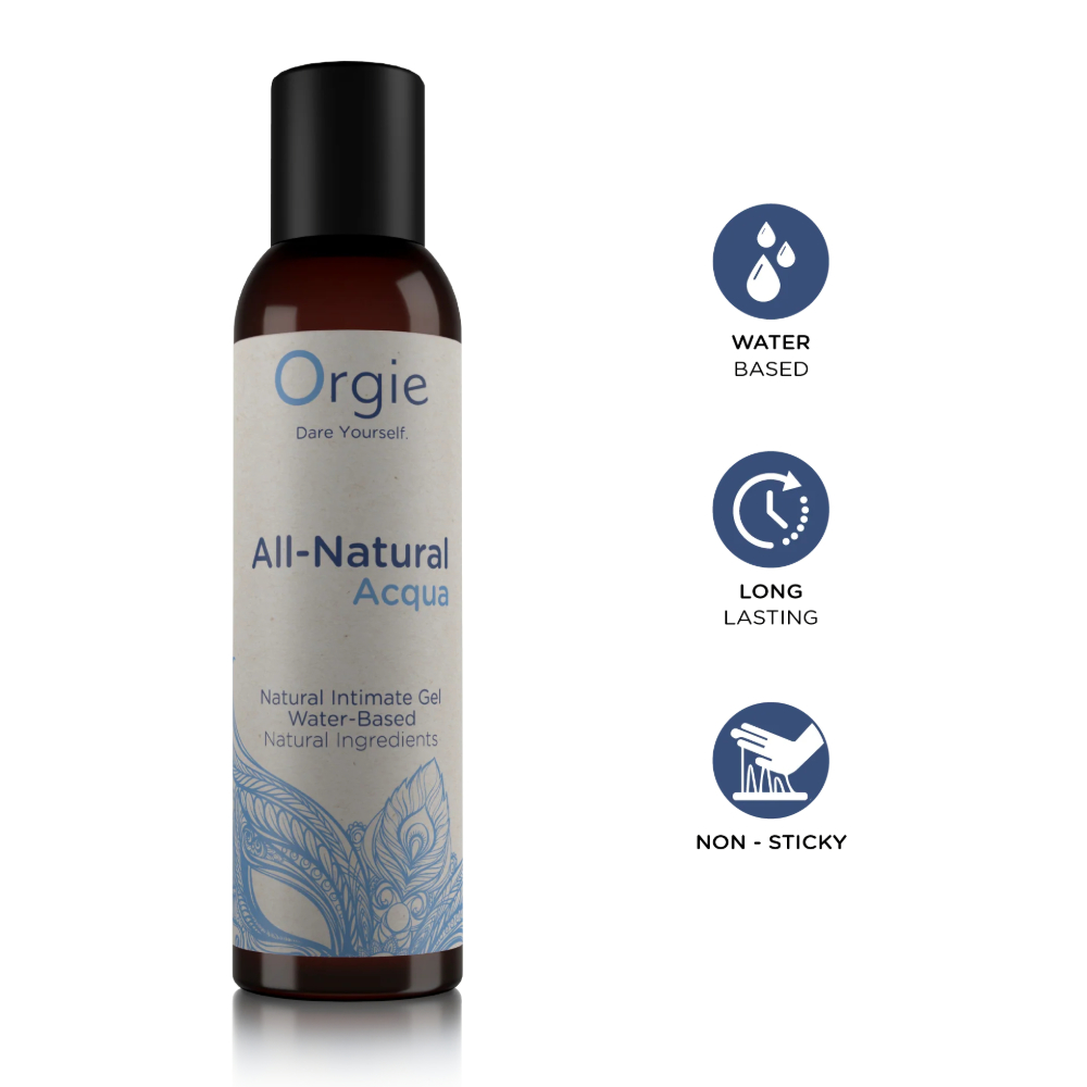 Вагинальная смазка на водной основе "All-Natural Acqua", Orgie