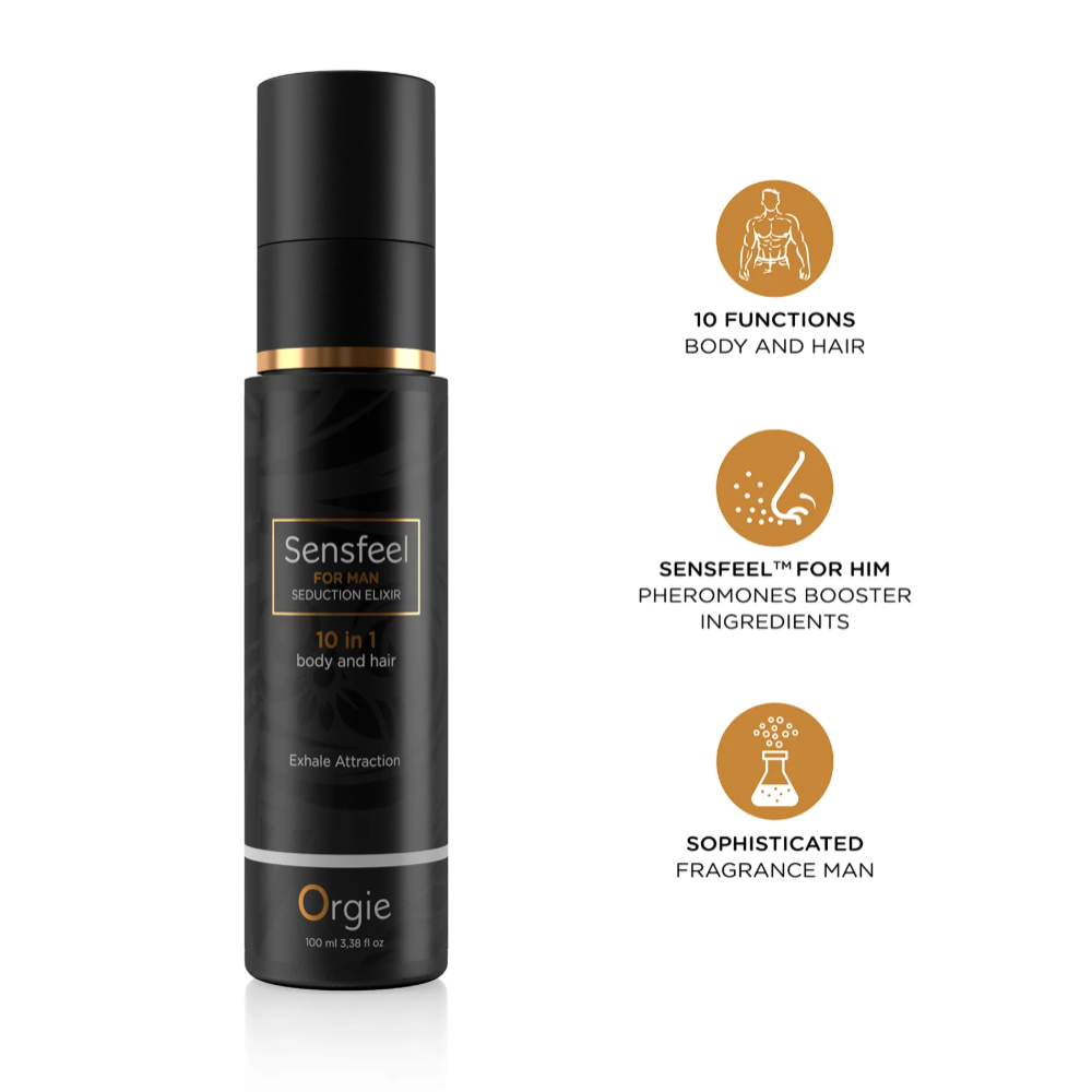 Мужской лосьон для тела и волос с феромонами "SENSFEEL - SEDUCTION ELIXIR 10 IN 1 for Man", Orgie