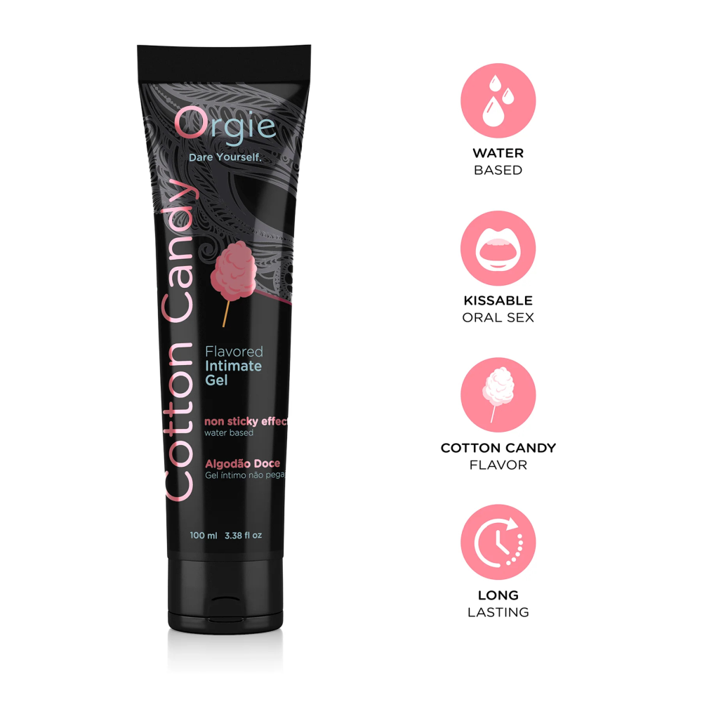 Лубрикант с ароматом сладкой ваты "LUBE TUBE COTTON CANDY", Orgie