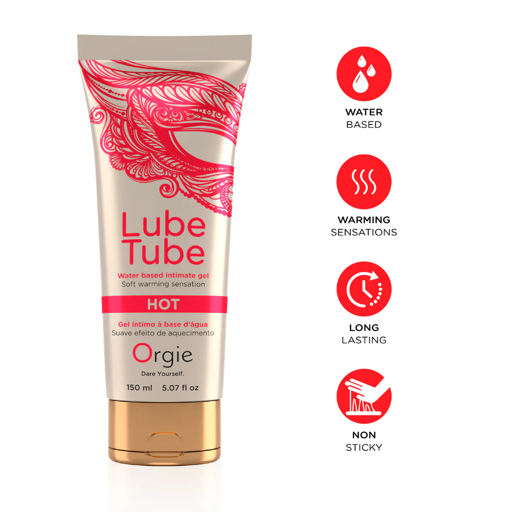 Лубрикант с согревающим эффектом "LUBE TUBE HOT", Orgie