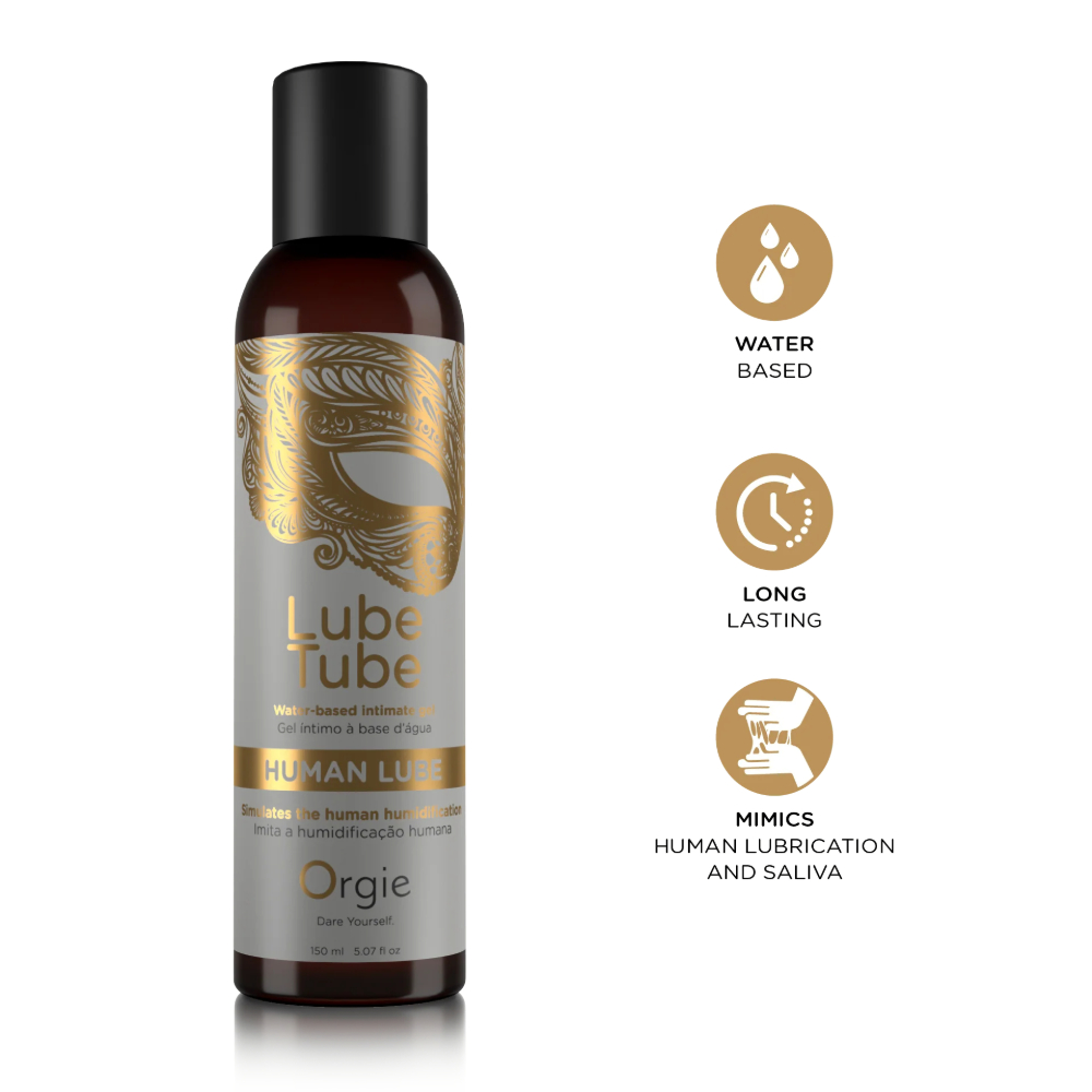 Лубрикант на водной основе с эффектом естественной смазки "Lube Tube Human Lube", Orgie
