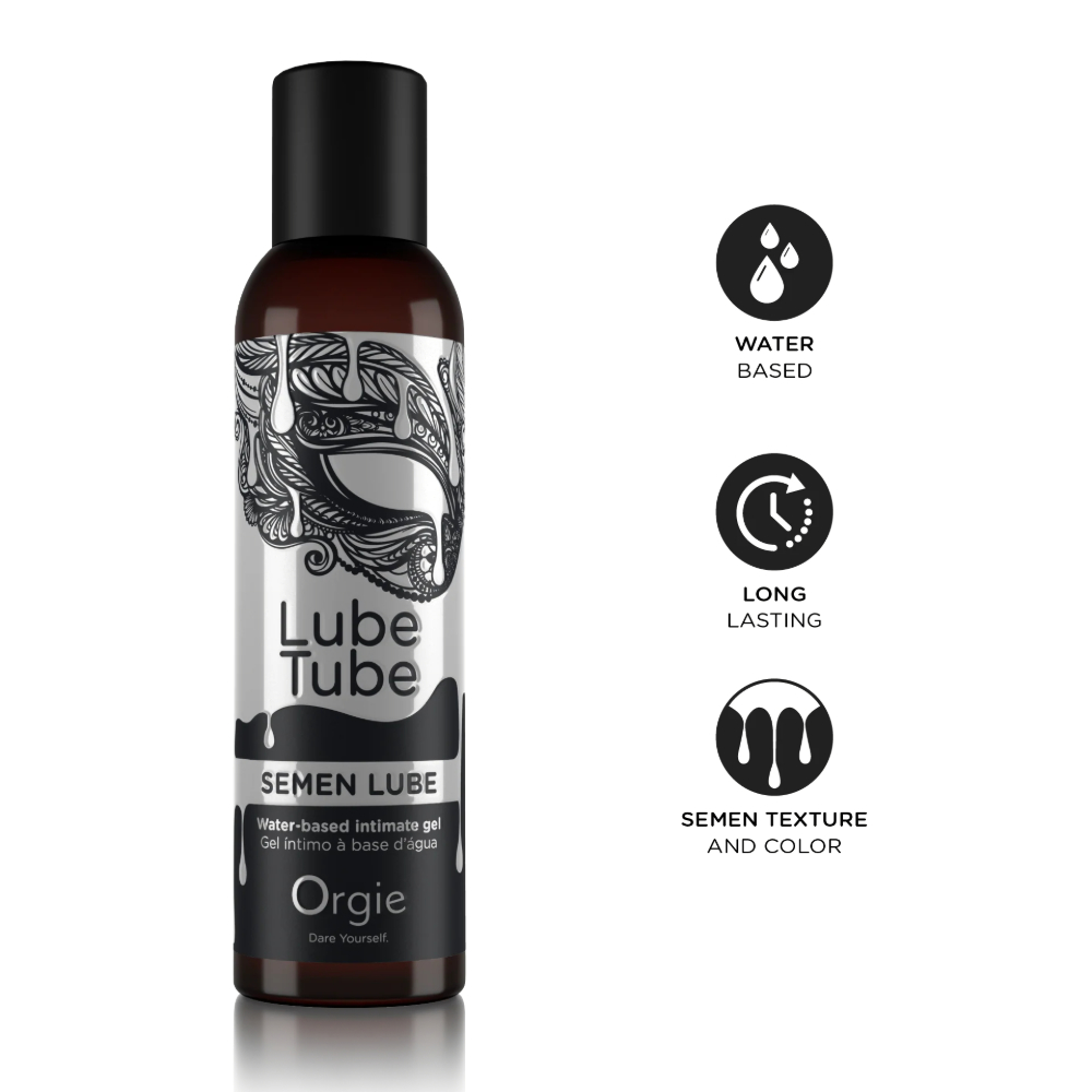 Лубрикант на водной основе с имитацией спермы "Lube Tube Semen Lube", Orgie