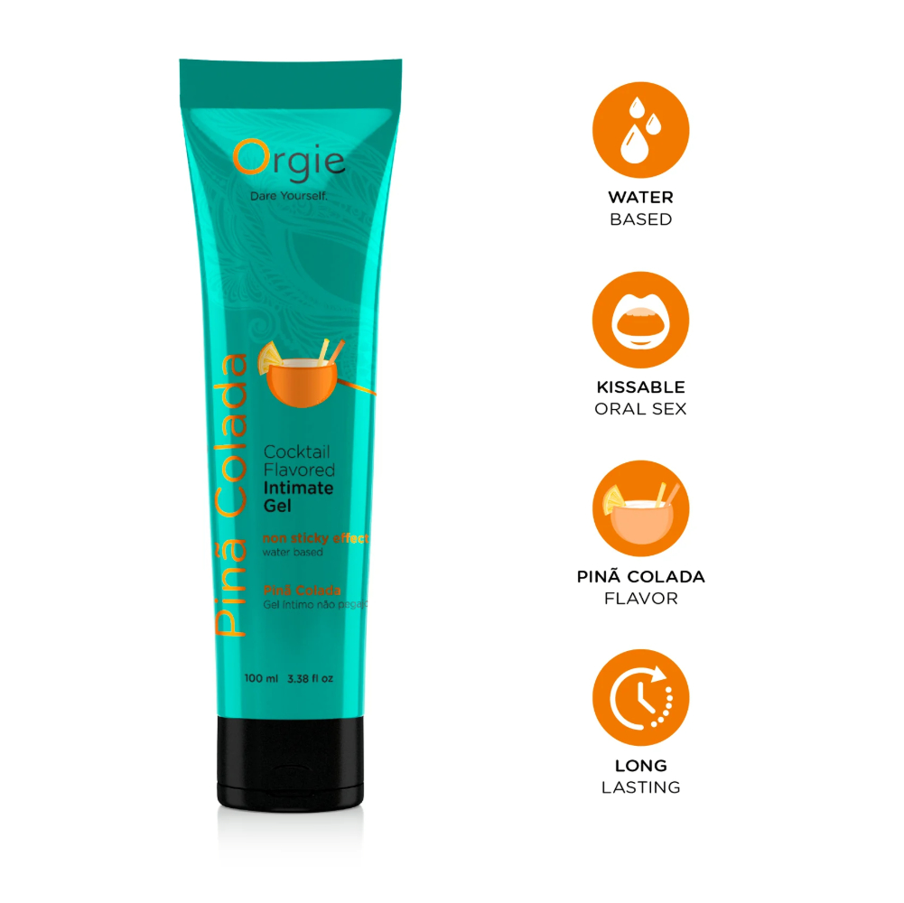 Съедобная смазка со вкусом коктейля "Lube Tube Cocktail Pina Colada", Orgie