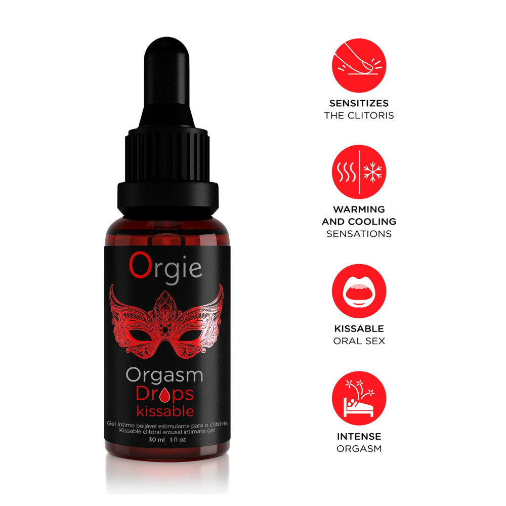 Возбуждающие капли для клитора "Orgasm Drops Kissable", Orgie