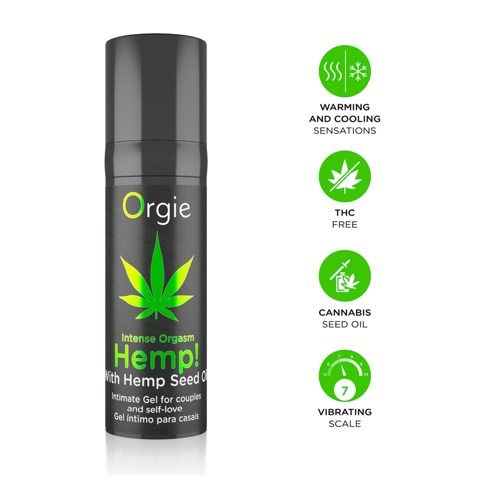 Жидкий вибратор "HEMP! INTENSE ORGASM", Orgie